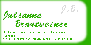 julianna brantweiner business card